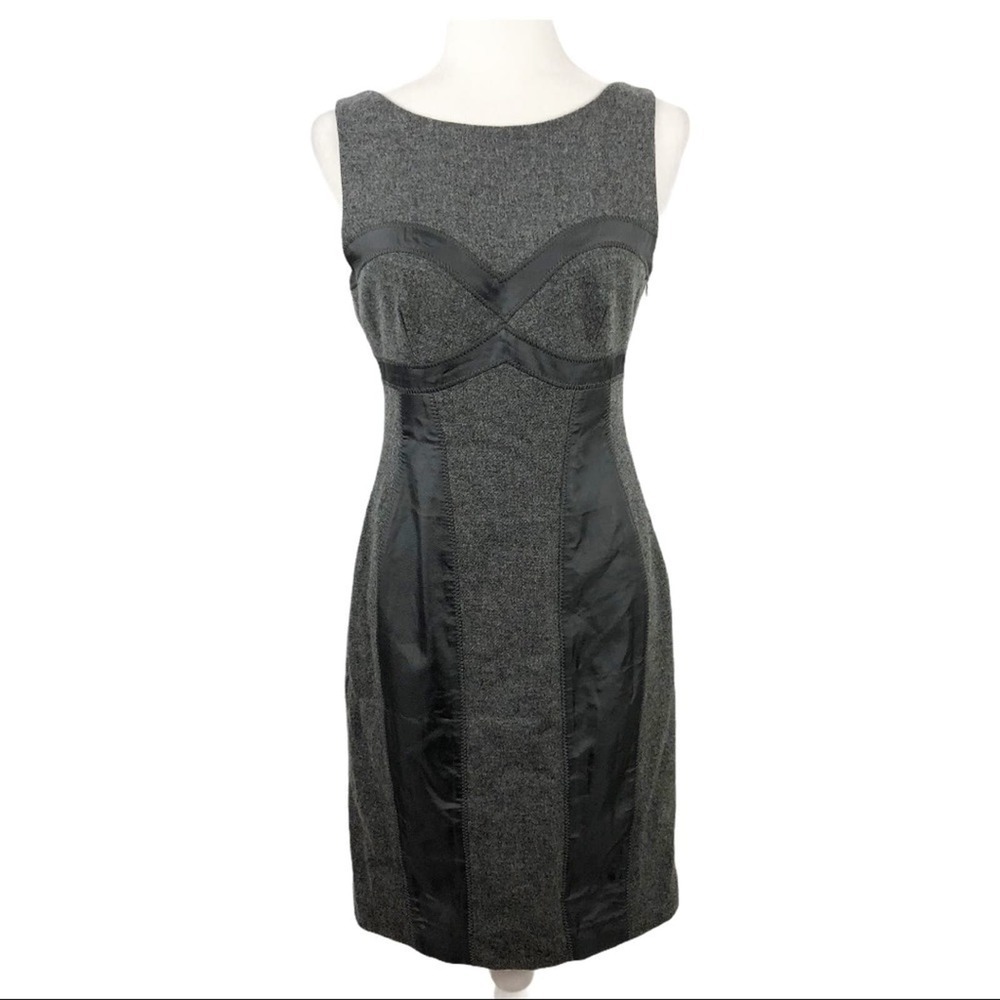 Susana Monaco Grey Wool/Silk Sleeveless Dress 6